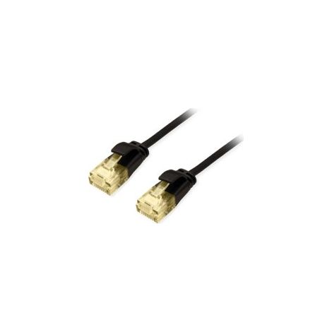 Equip Patchkabel Cat6A SlimFlex U/UTP 2.00m schw.LSZH 2xRJ45 Polybeutel