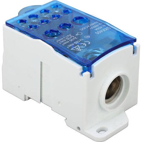 Boîtier de Jonction 400A 690V Bleu pour Rail DIN, Disjoncteur Universel d'Alimentation (1/5)