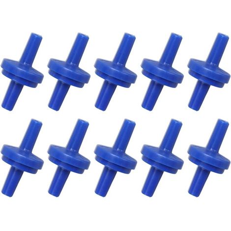Pack of 10 Disposable Plastic Check Valves for Water, Fuel, Gas, Liquid, and Air (4 mm) (1/5)