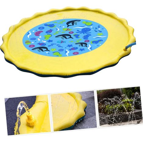Coussin de Jeu Gonflable pour Garçon Fille avec Système Arrosage Intégré Tapis Extérieur pour Loisirs (1/5)