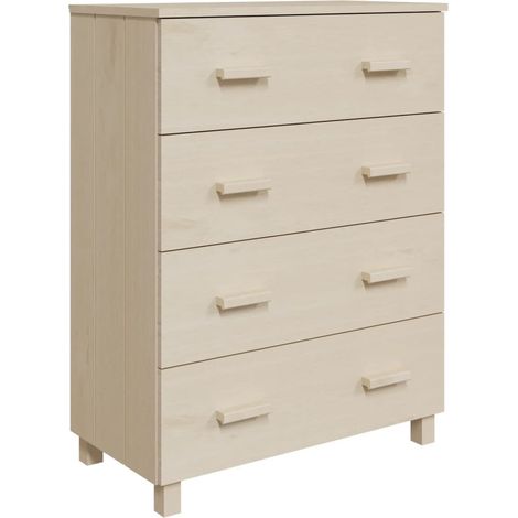 Aparador buffet cómoda mueble almacenaje organizador cocina salón salón 79 x 40 x 103,5 cm madera maciza de pino marrón 020032175
