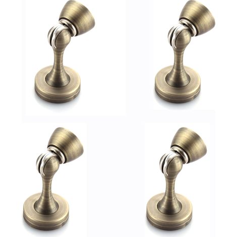 butoirs porte magnétiques en avec fermeture douce pour murale robusteBronze lot de 4 Acier Inoxydable Bronze (1/5)