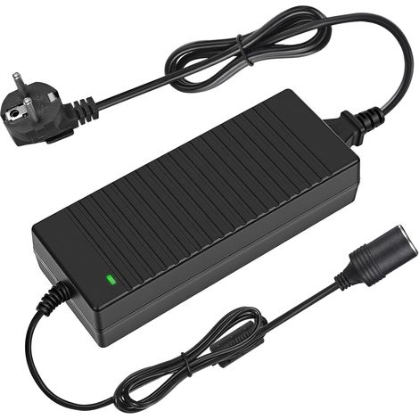 Adaptateur Allume Cigare Secteur, 10A/120W Convertisseur 220V 12V, Transformateur 220V 12V Allume Cigare, avec Prise Allume-Cigare, pour Voiture Réfrigérateur, Gonfleur Pneu, Aspirateur et Glacière (1/5)