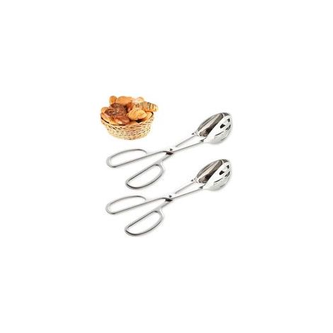 Pinze da cucina, pinze per barbecue a doppia lama in acciaio inox, utensili da cucina, pinze per buffet di hotel, adatte alle esigenze della maggior parte di ristoranti e bar, set da 2 (ac-Crezuo)