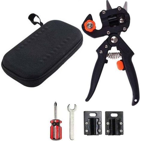 Ensemble D'outils de Greffe de Jardin pour une élagage et un Greffage Efficaces, Découpant une Bande de Greffe de Sécateur à Ciseaux Accessoires Complets Kit de Jardinage (1/4)