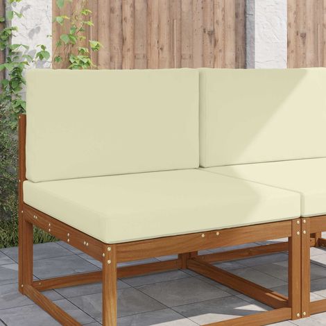 vidaXL  Outdoor Sofa Cushion  2 pcs Cream Polyester (1/5)