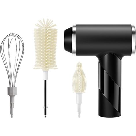 Bouteille électrique 280 tr/min, poignée ergonomique de 30,5 cm, tige télescopique pour bouteille de sport, camping, nettoyant motorisé en silicone pour biberon (1/5)