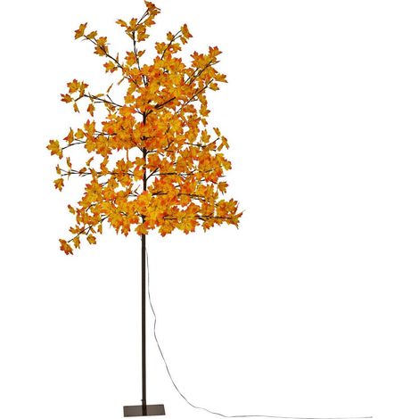 Arbre orange lumineux extérieur 300 LED blanc chaud H.200cm - Feeric lights & christmas (1/5)