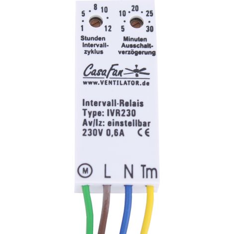 Control unit / interval relay timer CasaFan IVR 230