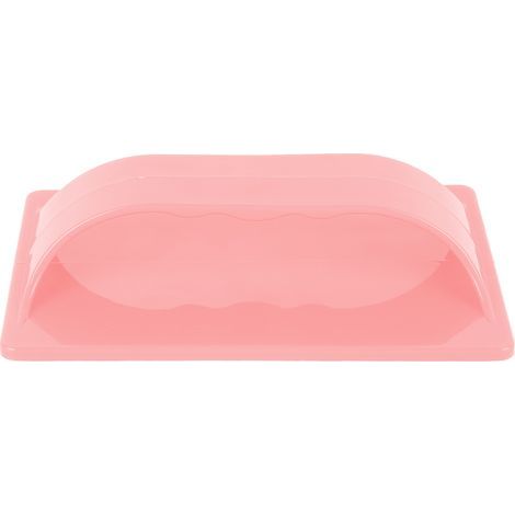 Easy-to-clean plastic hot dog slicer/sausage cutter for outdoor camping and barbecues - pink (1/5)