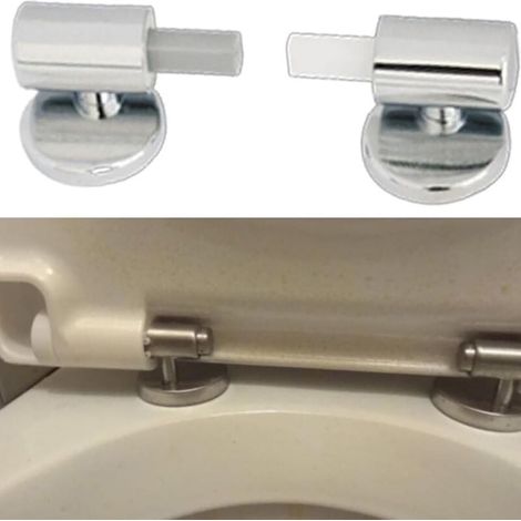 Convenient Toilet Lid Lowering Mechanism, ABS Toilet Seat Hinges, Soft Close Lid Accessories for MUMU Toilet (1/4)