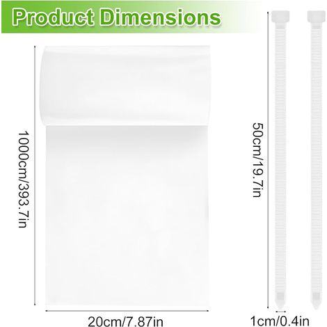20 cm x 10 m, gutter hose, flexible flattenable sheath, rainwater downpipe, temporary downpipe (1/4)