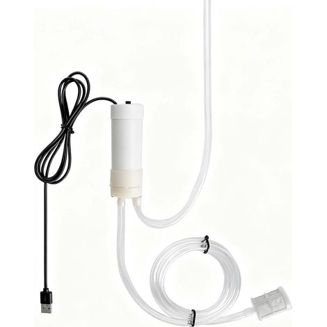 Mini Pompe à Eau USB 5V Auto-Amorçante, Pompe à Eau Électrique avec Tuyau en Silicone 5 m et Filtre en Acier Inoxydable, Pompe Eau Aquarium, Pompe Eau Jardin pour Transfert d’Eau (1/5)
