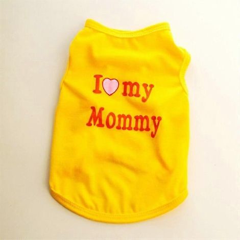 Ropa de verano para perros Camiseta para mascotas Lindo chaleco estampado para perros pequeños y medianos Accesorios Chaleco para cachorros y gatos Ropa de algodón Disfraces 17 (1/5)