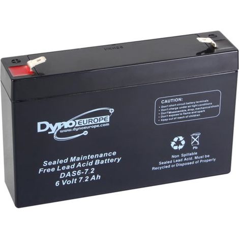 Dyno Europe BLEIAKKU - 6 V - 7.2 Ah - 150 x 34 x 100 mm