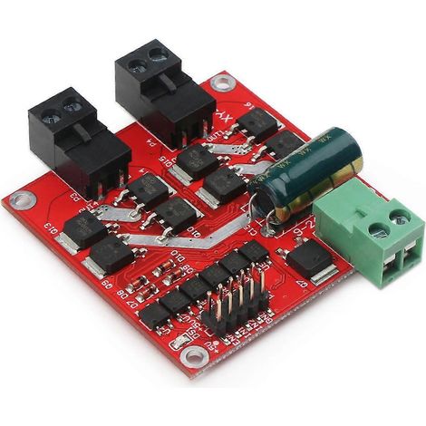 7A 160W 12V/24V Zweikanal-Motorsteuermodul, Gleichstrommotorsteuerung, H-Brücke, L298-Logik, PWM, Optokoppler (1/5)