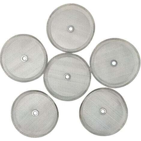 Ersatzfilter für Kaffeemaschinen, 10,2 cm Edelstahlgewebe mit Metallring, 800–1000 ml