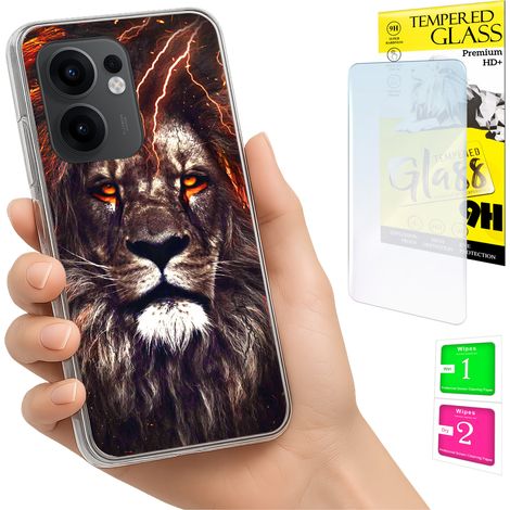 Coque pour Oppo Reno 13F 5G / 13 FS 5G : boîtier arrière et protection en verre trempé. (1/5)