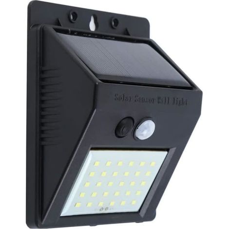 Lampe solaire - H-YEEU - 30 LED - Étanchéité IP65 - Détecteur de mouvement - Extérieur (1/4)