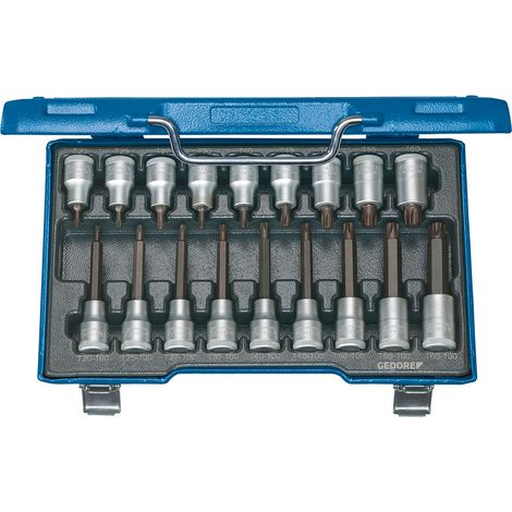Gedore ITX 19 LKP Jeu de 18 tournevis 1/2'' pour Torx T20-60 (1/4)
