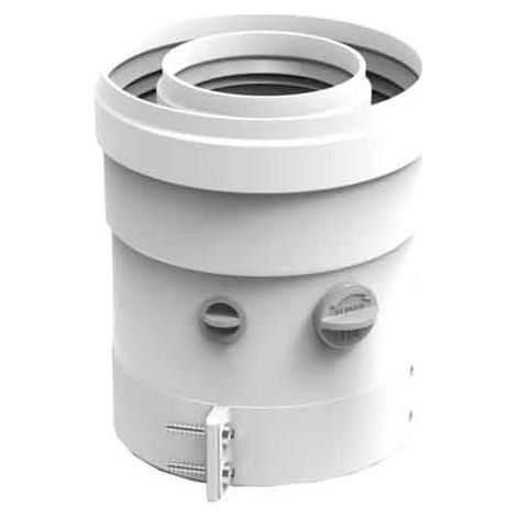 Partenza Verticale per Scaldino Kona Ø 80 100 mm Ferroli