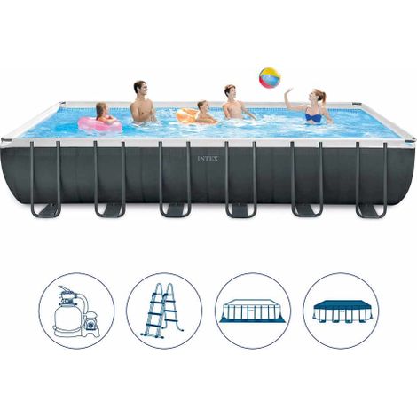 Piscine hors-sol rectangulaire INTEX Ultra Xtr Frame 732x366x132cm (1/10)