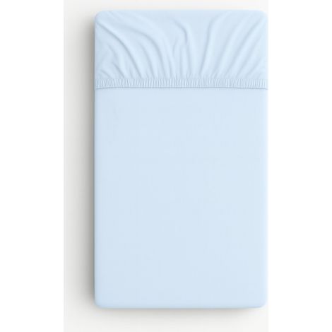 Sábana bajera de algodón para cuna 120x60 cm - azul (1/2)