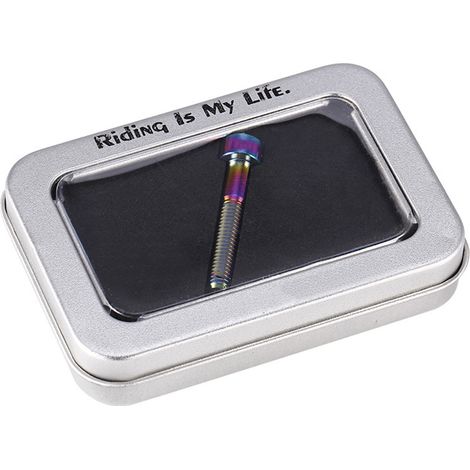 Tige de guidon vélo titane M6, boulon fileté multicolore, accessoire bicyclette (M6-35) (1/5)