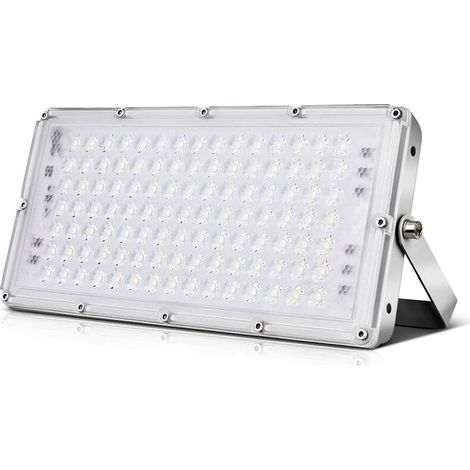 Projecteurs LED Exterieur 100w, Extérieur De Projecteur De 10000lm, Extérieur De Projecteur, IP67 Imperméable, Blanc Froid 6000-6500k, Idéal Pour Le Jardin, Le Garage, l'Hôtel Ect (1/5)
