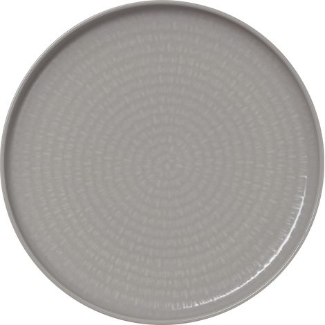 Lot de 6 assiettes en Porcelaine Graphite H 30 mm Ø 270 mm - Was Germany