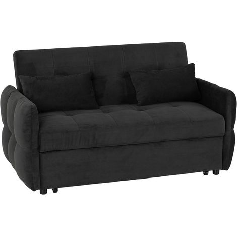 Chelsea Sofa Bed - L83 x W150 x H88 cm - Black Fabric