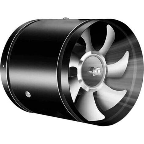 Bidirektionaler Abluftventilator, Mini-Abluftventilator, 150 mm Durchmesser, 150 mm Länge, schwarz (1/4)