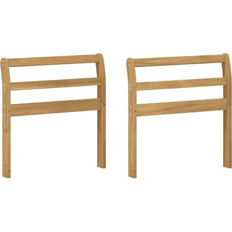 Módulo de Descansabrazos 2 pcs Blanco 58,5 x 8,5 x 60 cm vidaXL (1/5)