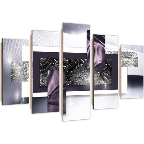 Quadro deco panel 5 parti, Astrazione cosmica - 100x70 (1/5)