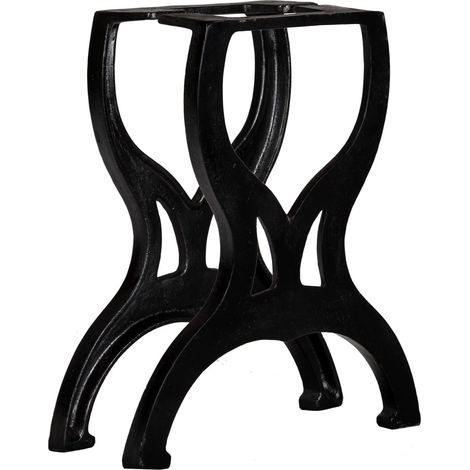 2 pieds de banc, cadre en X, fonte (1/5)