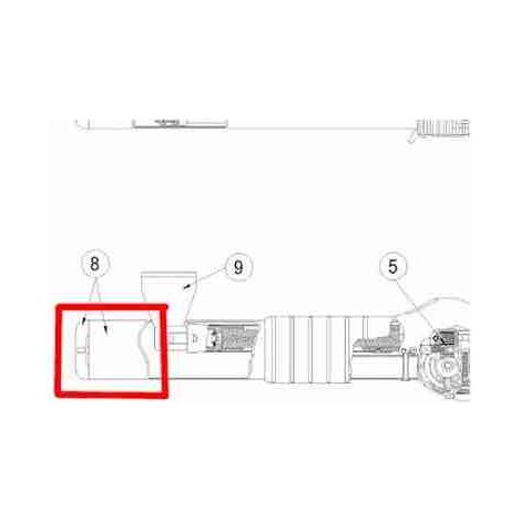 6OB3CG Canotto In Alluminio Con Guarnizioni Per Obbi 3Bh Ditec 6Ob3Cg Entrematic Nuovo