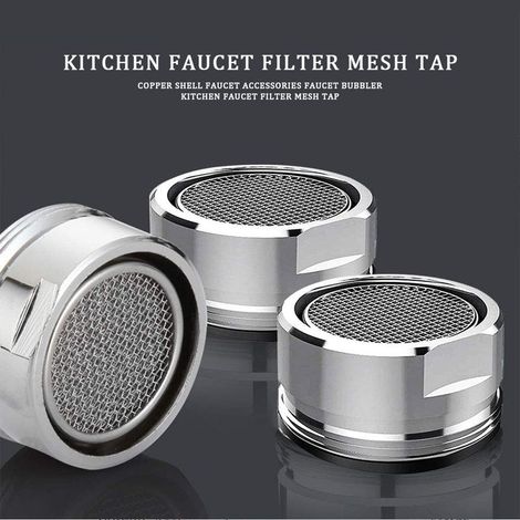 1 Pc Mousseur Robinet,24mm Aerateur Filtre Robinet Accessoires économiseurs d'Eau avec joint d'étanchéité pour Cuisine Salle de Bain