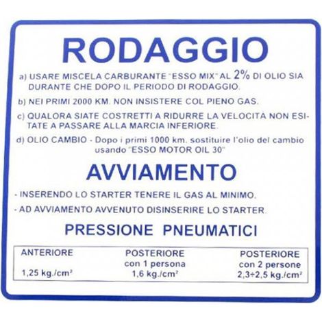 Tuning RMS für Piaggio Scooter 90 Vespa Primavera Et3