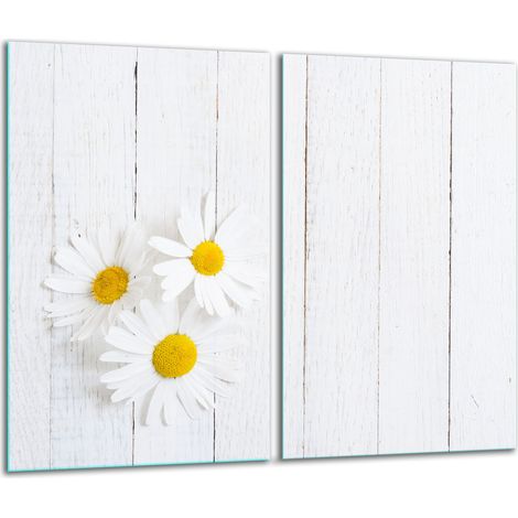 Tagliere in vetro 2x 30x52 bianco (1/5)