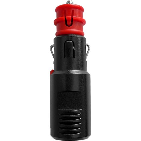 2 Stück Zigarettenanzünderstecker, 12 V-24 V, Zigarettenanzünderbuchse, männlicher Adapter für Zigarettenanzünder mit 10 A Sicherung für Auto, Wohnmobil, Boot, Motorrad, zufällige Verzinnungs- und Sch