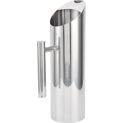 1 Pichet Acier Inoxydable, Capacité 1,5L, Garde-Glace Intégré, Finition Miroir, Pour Restaurant Et Maison (1/5)