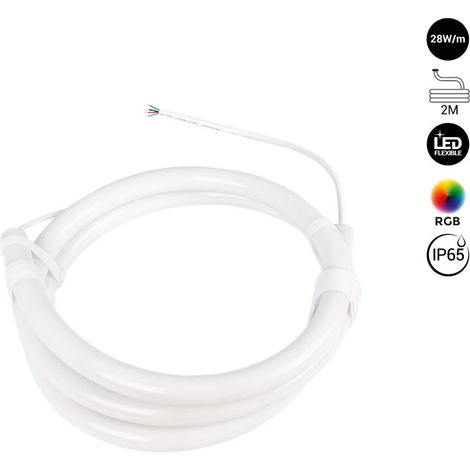 Neón LED Flexible 360º Circular RGB - Ø22mm - 2 Metros - 24V DC- (1/5)