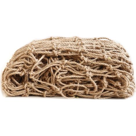 Filet à Plantes en Jute Filet de Support Pour Plantes Grimpeantes Cucumber 5x1m Net Support Biodegradable Jute naturel Jardinage écologique (1/5)