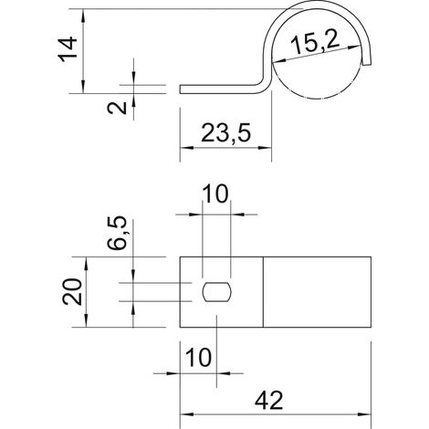 OBO Bettermann Stapa-Schelle 822 16mm feuerverzinkt