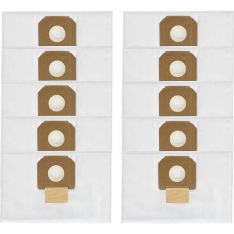 Sac à poussière filtrant en polaire VB090F pour collecteur de poussière d'atelier Bosc-h VAC090A , VAC090AH , VAC090S , 9 gallons , pièces de rechange pour sac à poussière et aspirateur HEPA , blanc - (1/5)