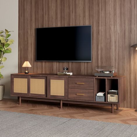 MEUBLIV mobile TV 190x40x52 cm marrone - 6 piedi, 2 cassetti (1/5)
