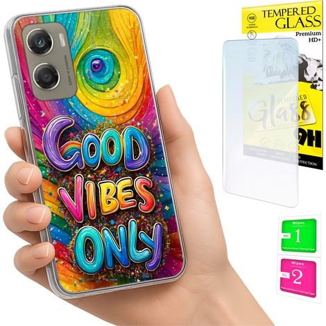 Funda para Motorola Moto G06 / G06 Power, cubierta trasera Vibes + cristal (1/5)
