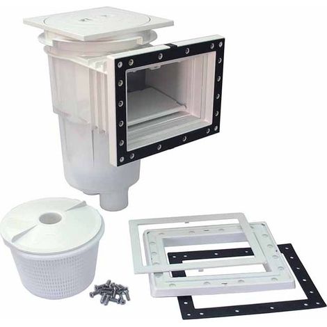Astralpool – Skimmer de piscine 17,5 litres – Bouche standard et couvercle carré – Traitement anti-UV – Débit 7,5 m³/h pour piscines liner et préfabriquées