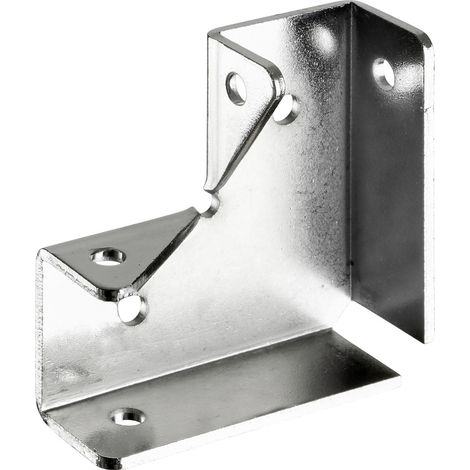 Hettich Eckverbinder L Stahl 44 x 44 x 15 mm vernickelt Winkelbeschlag (1/3)