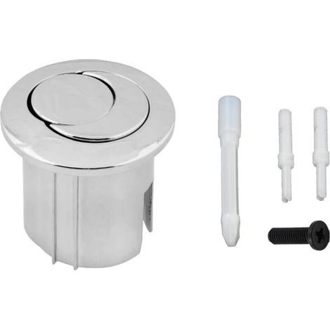 Bouton de chasse d'eau double style D2D double pression demi-lune à portée courte portée AH0001800R Compatible avec le réservoir de chasse d'eau ROCA D2D Bouton poussoir WC 822043001 (1/5)